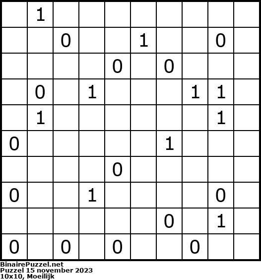 Binaire Puzzel