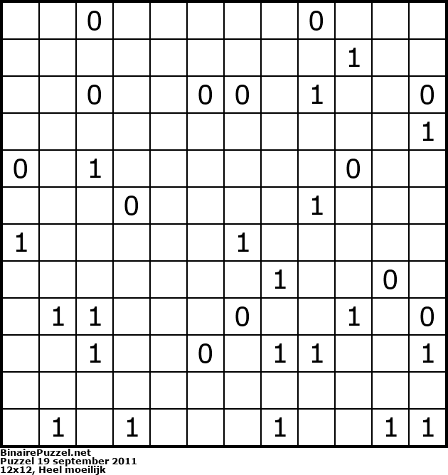 Binaire Puzzel