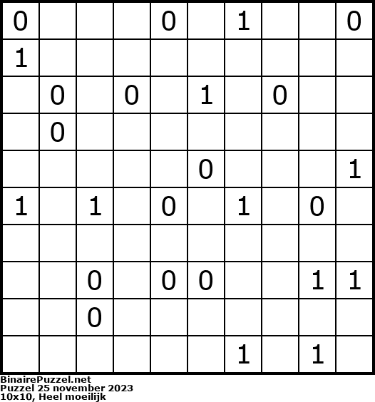 Binaire Puzzel
