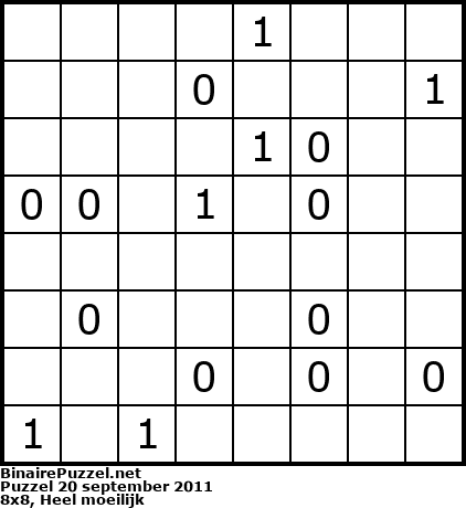 Binaire Puzzel