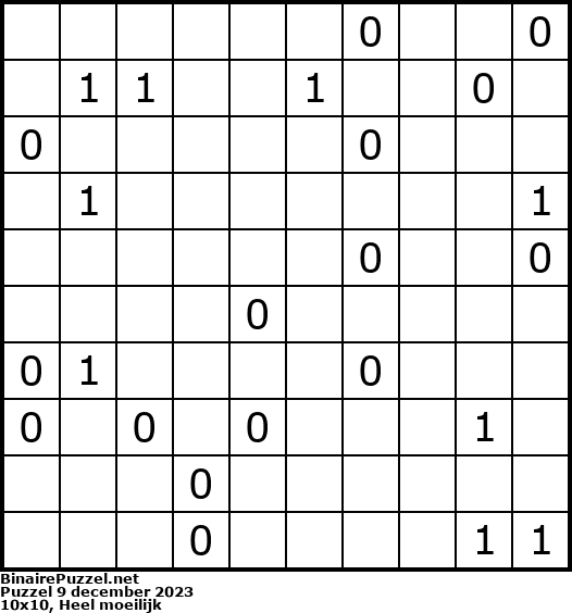 Binaire Puzzel