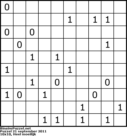Binaire Puzzel