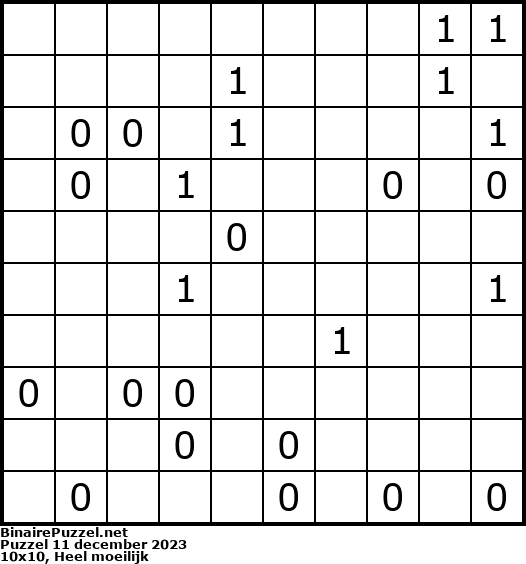 Binaire Puzzel