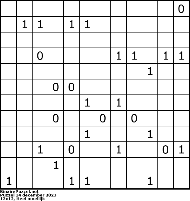 Binaire Puzzel