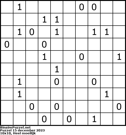 Binaire Puzzel