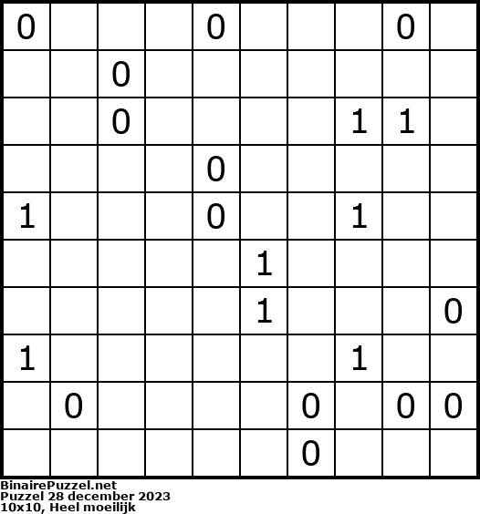 Binaire Puzzel