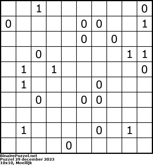 Binaire Puzzel