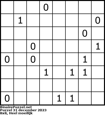 Binaire Puzzel