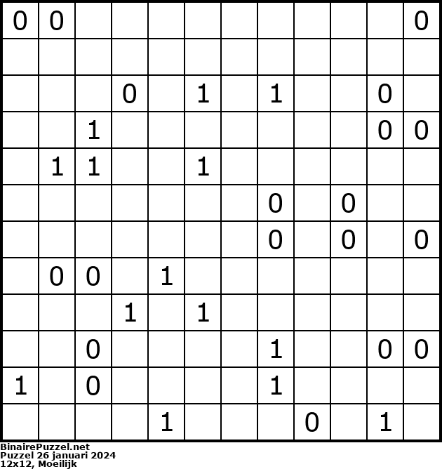 Binaire Puzzel