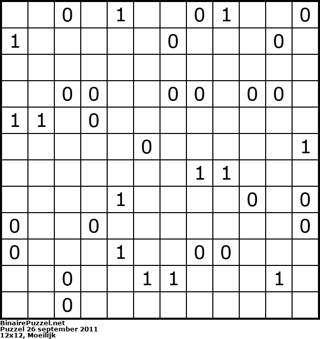 Binaire Puzzel