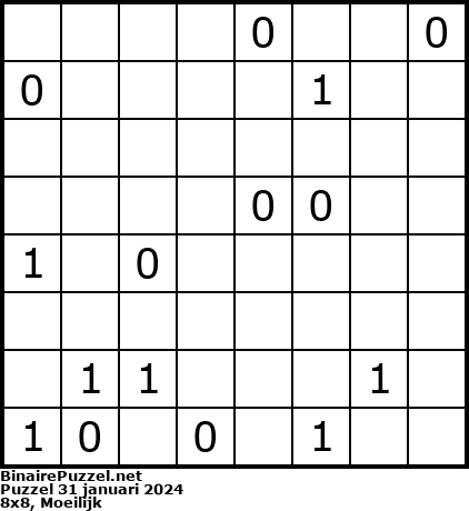 Binaire Puzzel