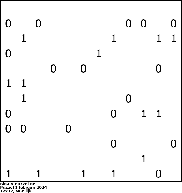 Binaire Puzzel