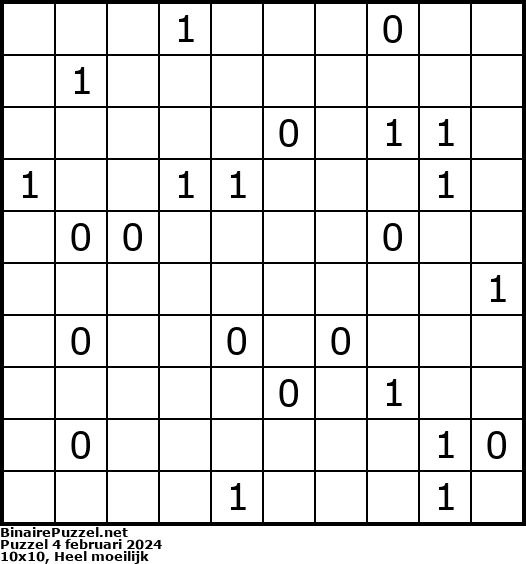 Binaire Puzzel