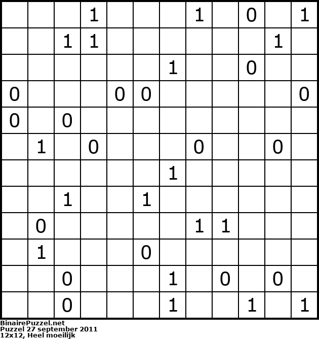 Binaire Puzzel