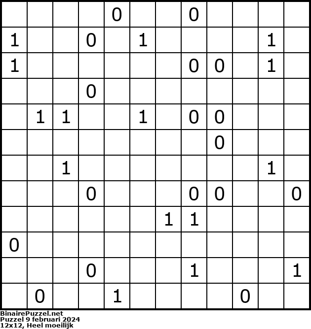 Binaire Puzzel