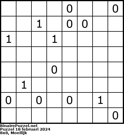 Binaire Puzzel