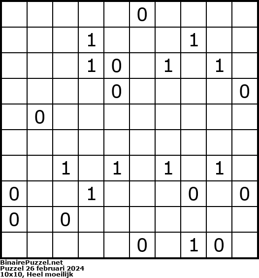 Binaire Puzzel