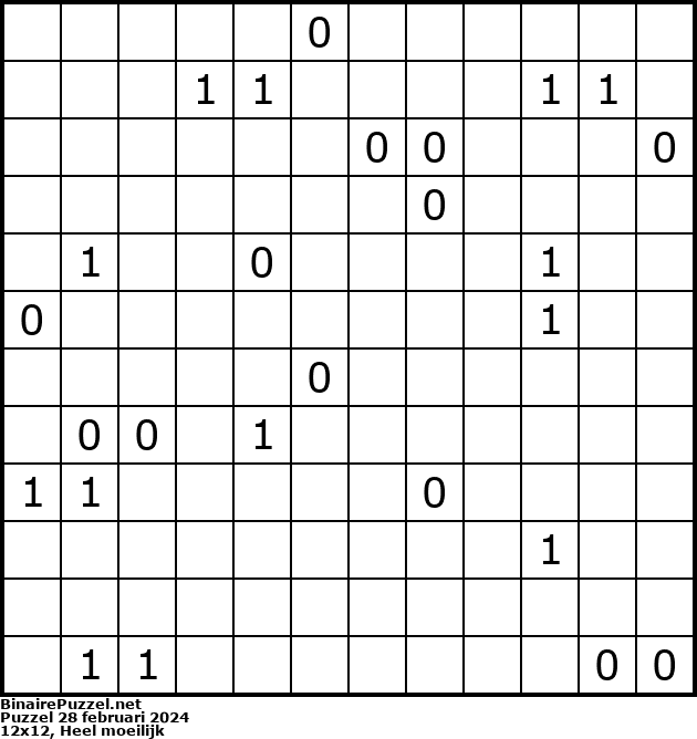 Binaire Puzzel