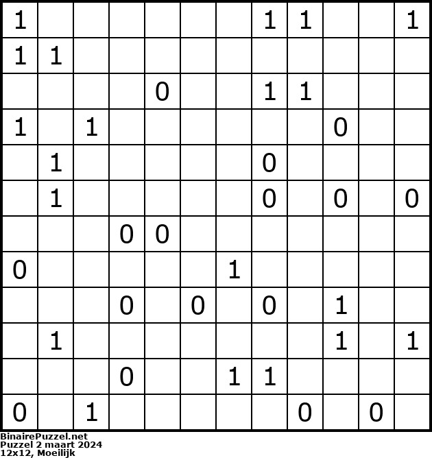 Binaire Puzzel