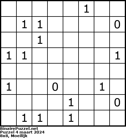 Binaire Puzzel