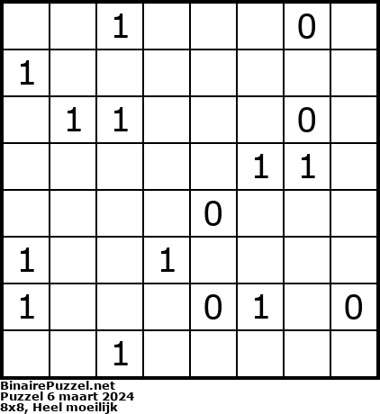 Binaire Puzzel