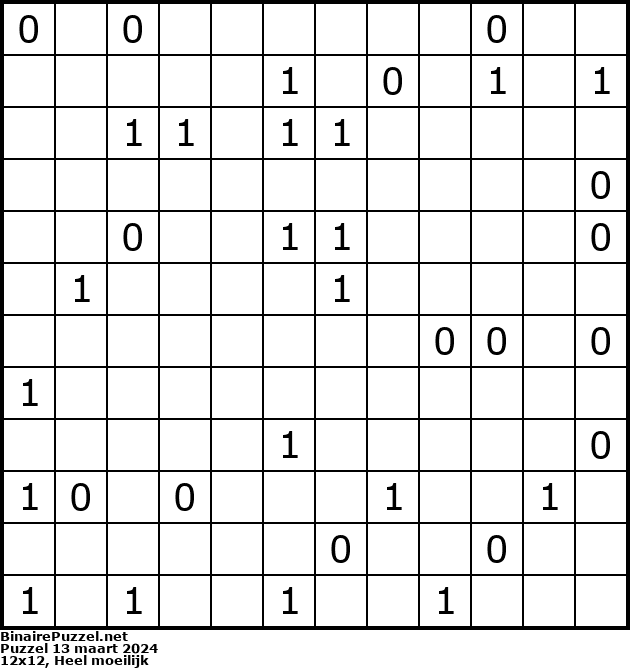 Binaire Puzzel