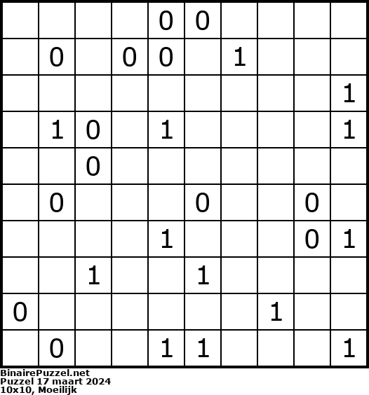 Binaire Puzzel
