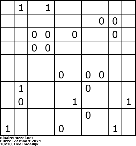 Binaire Puzzel