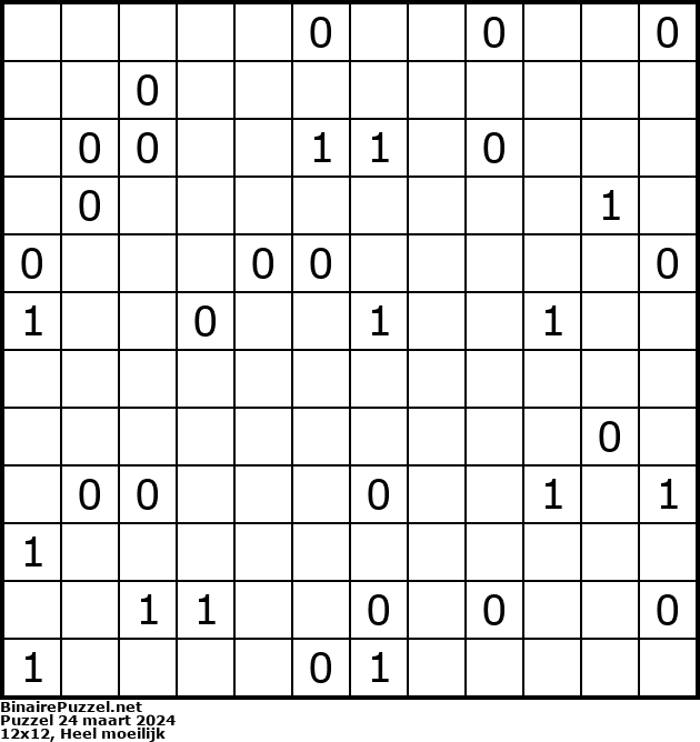 Binaire Puzzel