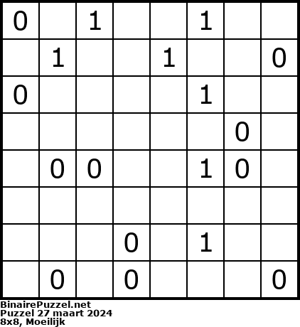 Binaire Puzzel