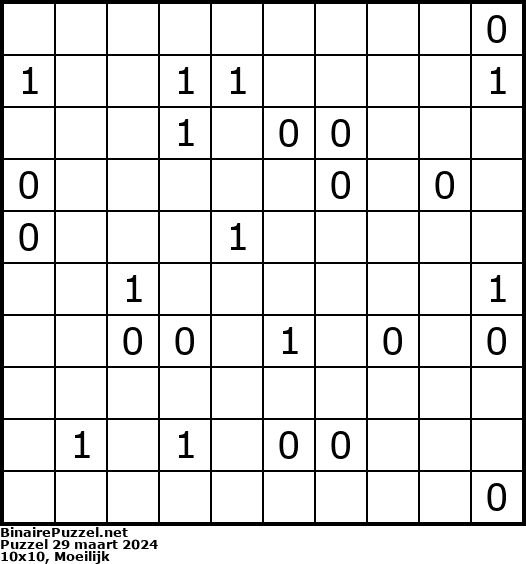 Binaire Puzzel