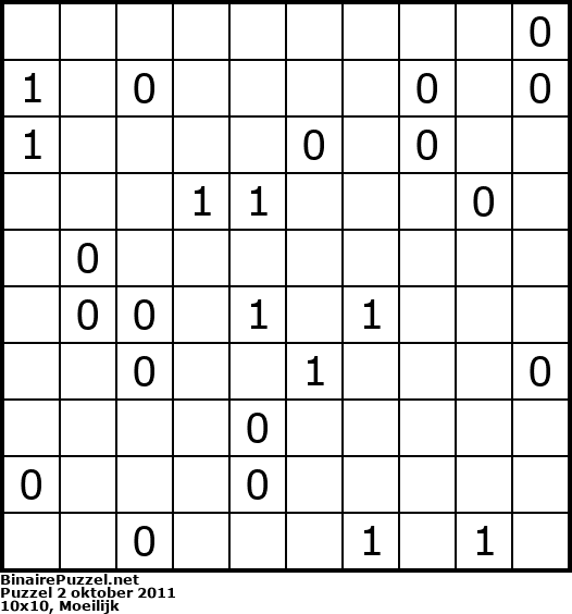 Binaire Puzzel