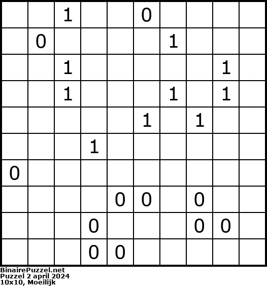 Binaire Puzzel