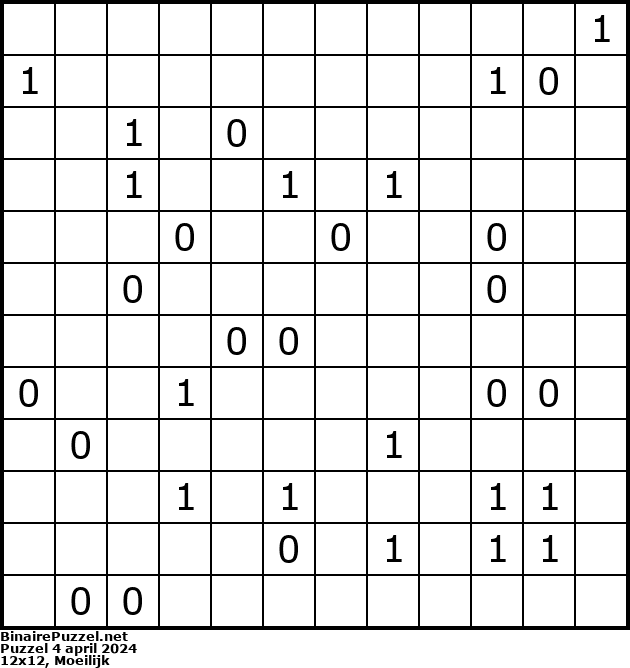 Binaire Puzzel