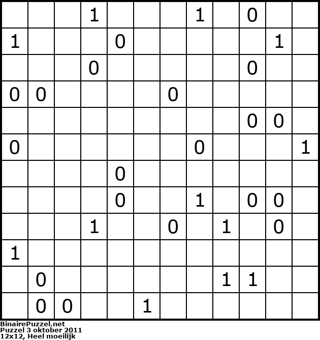 Binaire Puzzel