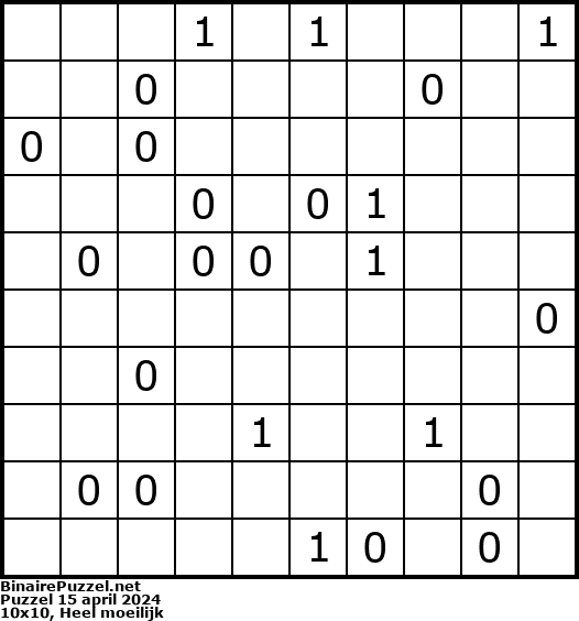 Binaire Puzzel