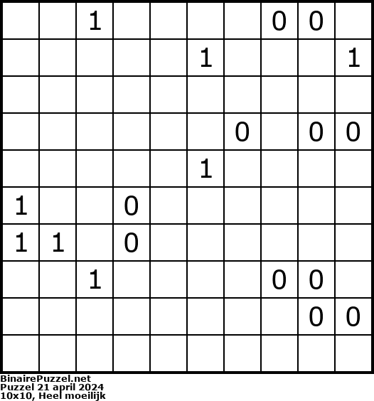 Binaire Puzzel