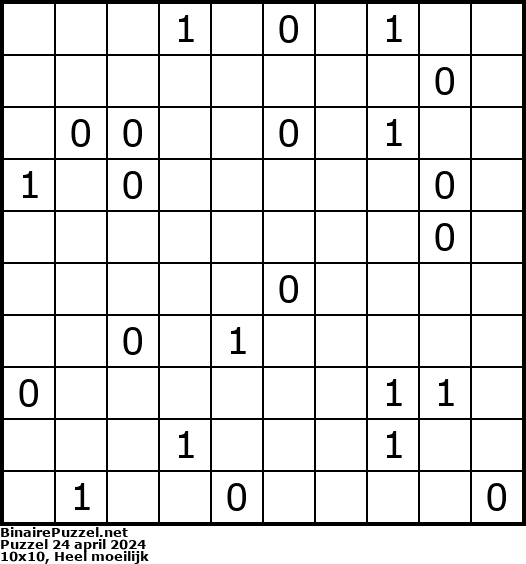 Binaire Puzzel