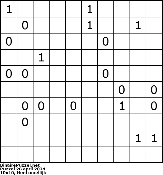 Binaire Puzzel