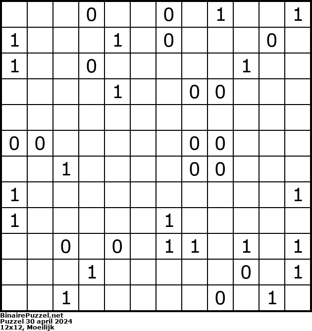 Binaire Puzzel