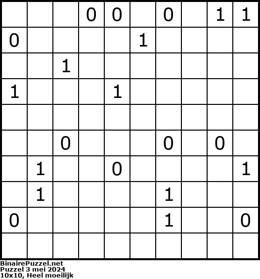 Binaire Puzzel