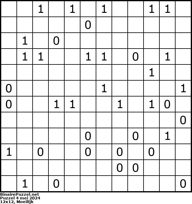 Binaire Puzzel