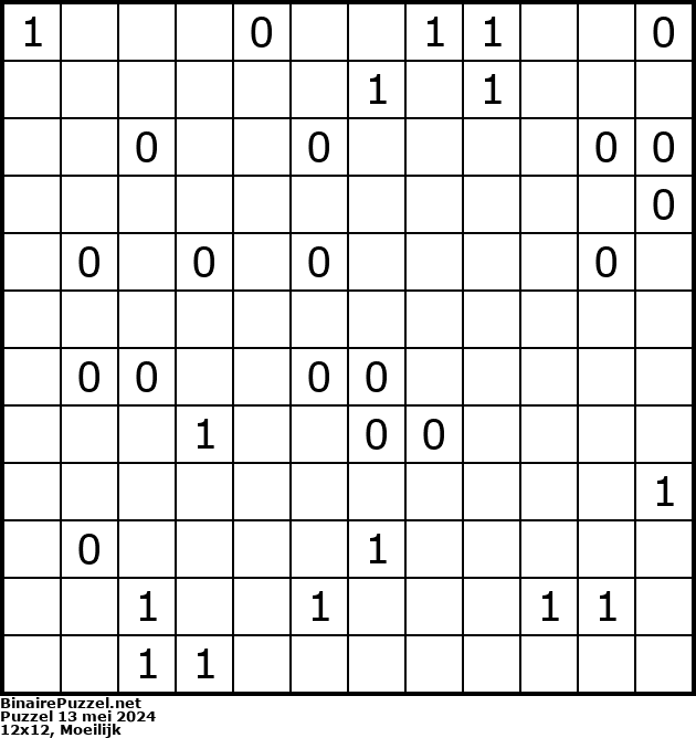 Binaire Puzzel