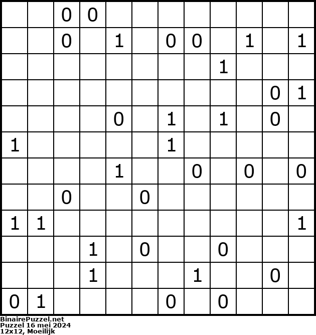 Binaire Puzzel