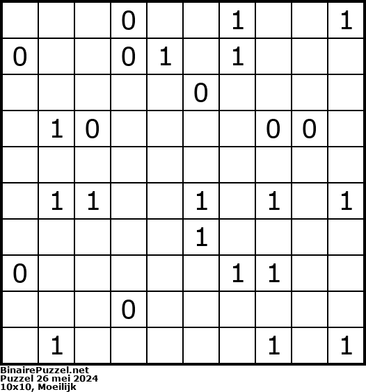 Binaire Puzzel
