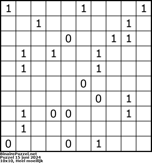 Binaire Puzzel