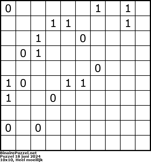 Binaire Puzzel