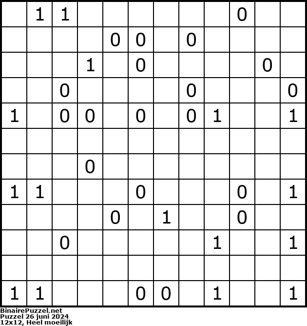 Binaire Puzzel