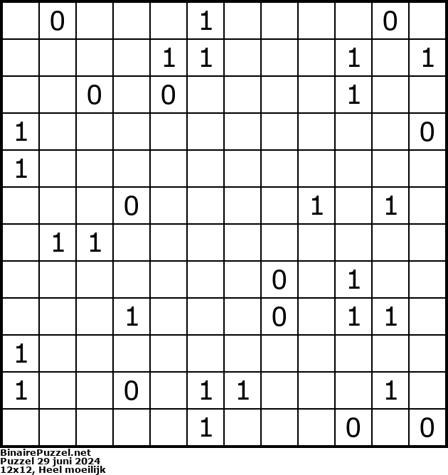Binaire Puzzel