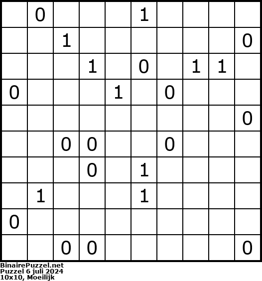 Binaire Puzzel